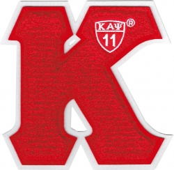 View Product Detials For The Kappa Alpha Psi Letter Shield Chenille Sew-On Patch