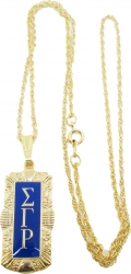 View Buying Options For The Sigma Gamma Rho Antique Filigree Pendant With Chain