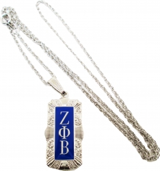 View Buying Options For The Zeta Phi Beta Antique Filigree Pendant With Chain