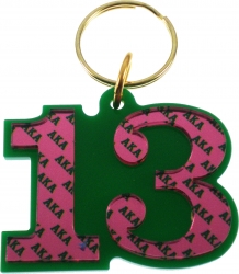 View Buying Options For The Alpha Kappa Alpha Color Mirror Line #13 Keychain
