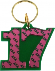 View Buying Options For The Alpha Kappa Alpha Color Mirror Line #17 Keychain