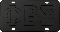View Buying Options For The Phi Beta Sigma Raised Letter Mirror License Plate