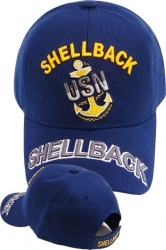 View Buying Options For The US Navy Shellback Text On Bill Mens Cap