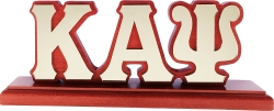 View Buying Options For The Kappa Alpha Psi Wood Desk Top Letters With Color Base