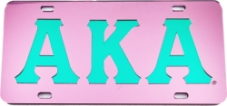 View Buying Options For The Alpha Kappa Alpha Inlaid Color Mirror License Plate