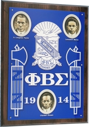 View Buying Options For The Phi Beta Sigma Founders Acrylic Topped Wood Wall Plaque