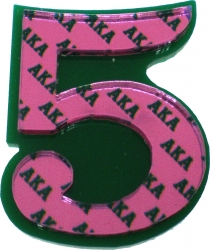 View Buying Options For The Alpha Kappa Alpha Acrylic Line #5 Mirror Pin