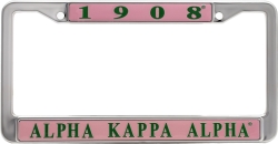 View Buying Options For The Alpha Kappa Alpha 1908 Metal License Frame