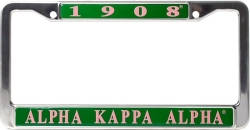View Buying Options For The Alpha Kappa Alpha 1908 Metal License Frame