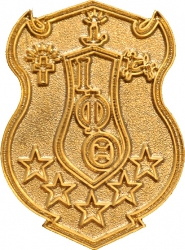 View Buying Options For The Iota Phi Theta Polished Sandblasted Shield Lapel Pin