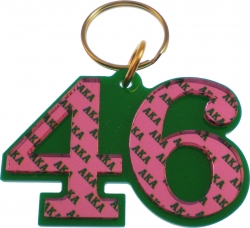 View Buying Options For The Alpha Kappa Alpha Color Mirror Line #46 Keychain