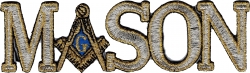 View Buying Options For The Mason Symbol In Text Iron-On Patch