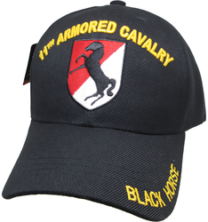 View Buying Options For The 11th Armored Cavalry Regiment Black Horse Mens Cap