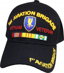 View Buying Options For The 1st Aviation Brigade Vietnam Veteran Red Letter Mens Cap