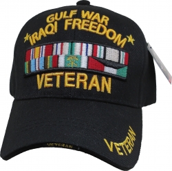View Buying Options For The Gulf War Iraqi Freedom Veteran Ribbons Sandwich Bill Mens Cap