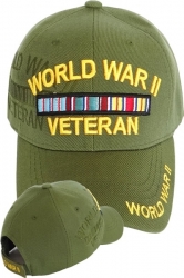 View Buying Options For The World War II Veteran Ribbon Shadow Mens Cap