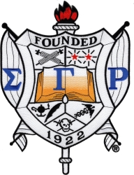 View Buying Options For The Sigma Gamma Rho New Crest Iron-On Patch