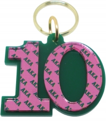 View Buying Options For The Alpha Kappa Alpha Color Mirror Line #10 Keychain