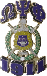 View Buying Options For The Omega Psi Phi 3D Shield Lapel Pin