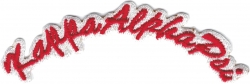 View Buying Options For The Kappa Alpha Psi Script Mini Rocker Iron-On Patch