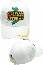 View Buying Options For The Vietnam Veteran Map & Ribbons Shadow Mens Cap