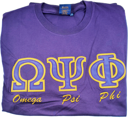 View Product Detials For The Buffalo Dallas Omega Psi Phi Embroidered T-Shirt