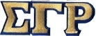 View Buying Options For The Sigma Gamma Rho Large Letter Iron-On Patch Set