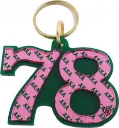 View Buying Options For The Alpha Kappa Alpha Color Mirror Line #78 Keychain