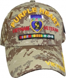View Buying Options For The Purple Heart Vietnam Veteran Red Letter Shadow Mens Cap