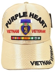 View Buying Options For The Purple Heart Vietnam Veteran Shadow Jersey Mesh Mens Cap