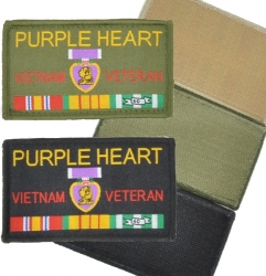 View Buying Options For The Purple Heart Vietnam Veteran Ribbons Hook And Loop Patch [Pre-Pack]