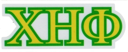 View Buying Options For The Chi Eta Phi Reflective Decal Letters Sticker [Pre-Pack]