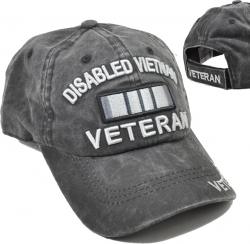 View Buying Options For The Disabled Vietnam Veteran Tonal Pigment Washed Cotton Mens Cap