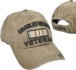 View Buying Options For The Disabled Vietnam Veteran Tonal Pigment Washed Cotton Mens Cap
