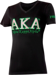 View Buying Options For The Alpha Kappa Alpha Luxury Embroidered Womens Tee
