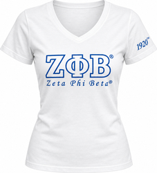 View Buying Options For The Zeta Phi Beta Luxury Embroidered Womens Tee