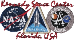 View Buying Options For The NASA Kennedy Space Center Three Logo Iron-On Patch