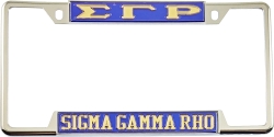 View Buying Options For The Sigma Gamma Rho Classic License Plate Frame