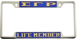 View Buying Options For The Sigma Gamma Rho Life Member License Plate Frame