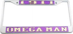 View Buying Options For The Omega Psi Phi 1911 Omega Man License Plate Frame