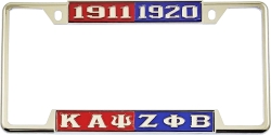 View Buying Options For The Kappa Alpha Psi + Zeta Phi Beta Split License Plate Frame