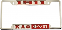 View Buying Options For The Kappa Alpha Psi 1911 Phi Nu Pi Split License Plate Frame