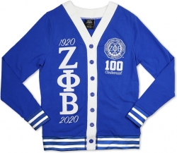 View Buying Options For The Big Boy Zeta Phi Beta Centennial Divine 9 S10 Light Weight Ladies Cardigan