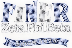 View Buying Options For The Zeta Phi Beta Finer Since 1920 Rhinestone Heat Transfer