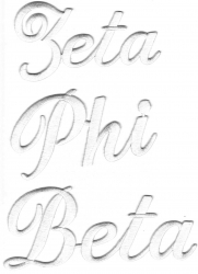 View Buying Options For The Zeta Phi Beta Script Iron-On Patch Set