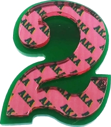 View Buying Options For The Alpha Kappa Alpha Acrylic Line #2 Mirror Pin