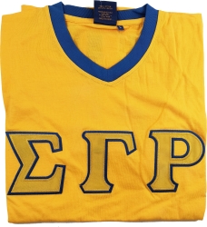 View Buying Options For The Buffalo Dallas Sigma Gamma Rho Striped V-Neck T-Shirt
