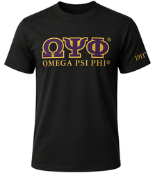 View Buying Options For The Omega Psi Phi Luxury Embroidered Mens Tee