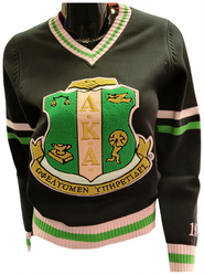 View Buying Options For The Buffalo Dallas Alpha Kappa Alpha Chenille V-Neck Varsity Sweater