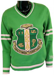 View Buying Options For The Buffalo Dallas Alpha Kappa Alpha Chenille V-Neck Varsity Sweater